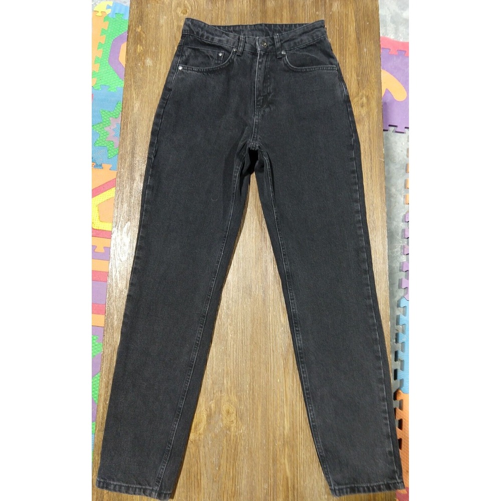 The Ragged‎ Priest Faded Black Grey High Denim Jeans Sz 26 Ripped Distressed